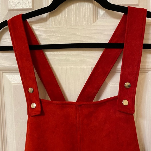 Suede overall dress - Picture 2 of 7
